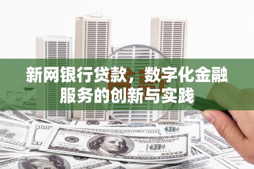 徐汇新网银行贷款，数字化金融服务的创新与实践
