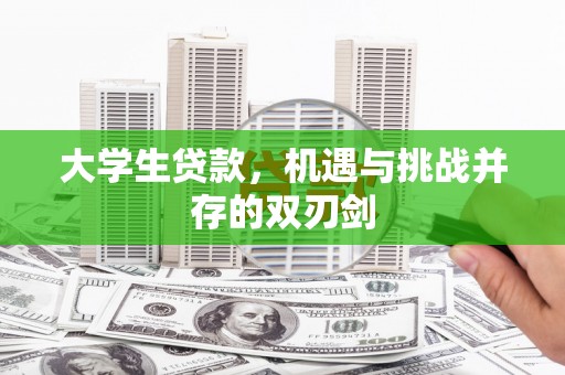 徐汇大学生贷款，机遇与挑战并存的双刃剑