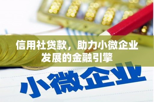 徐汇信用社贷款，助力小微企业发展的金融引擎