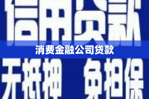 徐汇消费金融公司贷款