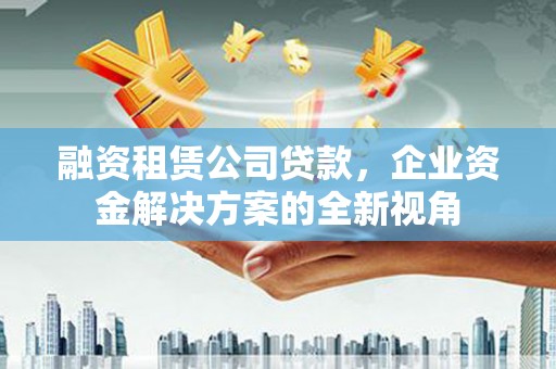 徐汇融资租赁公司贷款，企业资金解决方案的全新视角