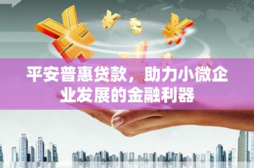 徐汇平安普惠贷款，助力小微企业发展的金融利器