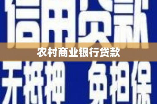 徐汇农村商业银行贷款