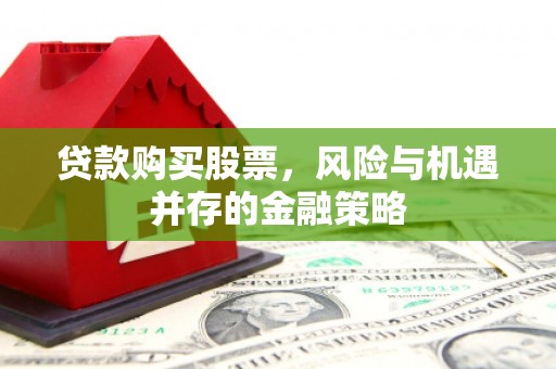 徐汇贷款购买股票，风险与机遇并存的金融策略