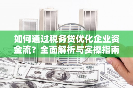 徐汇如何通过税务贷优化企业资金流？全面解析与实操指南