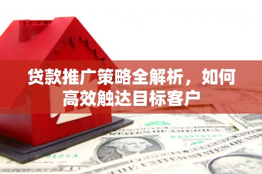 徐汇贷款推广策略全解析，如何高效触达目标客户