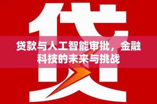 徐汇贷款与人工智能审批，金融科技的未来与挑战