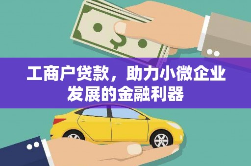 徐汇工商户贷款，助力小微企业发展的金融利器