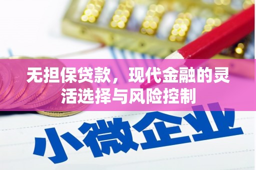 徐汇无担保贷款，现代金融的灵活选择与风险控制