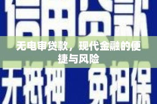 徐汇无电审贷款，现代金融的便捷与风险