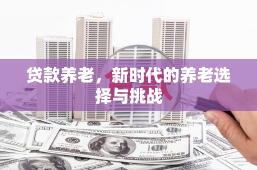 徐汇贷款养老，新时代的养老选择与挑战
