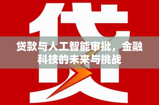 徐汇贷款与人工智能审批，金融科技的未来与挑战