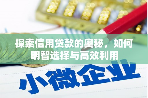 徐汇探索信用贷款的奥秘，如何明智选择与高效利用