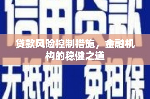 徐汇贷款风险控制措施，金融机构的稳健之道