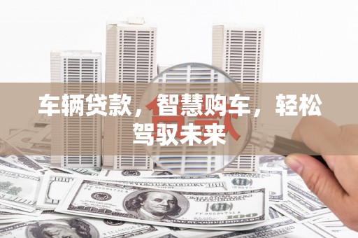 徐汇车辆贷款，智慧购车，轻松驾驭未来