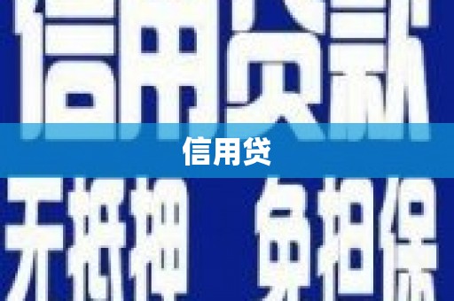 徐汇信用贷