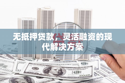 徐汇无抵押贷款，灵活融资的现代解决方案