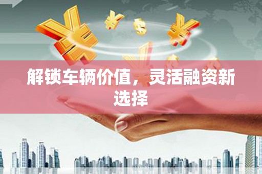 徐汇解锁车辆价值，灵活融资新选择