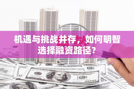 徐汇机遇与挑战并存，如何明智选择融资路径？