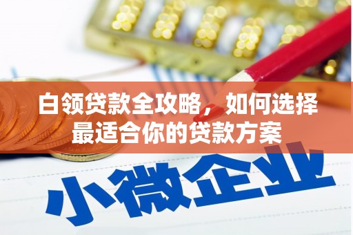 徐汇白领贷款全攻略，如何选择最适合你的贷款方案